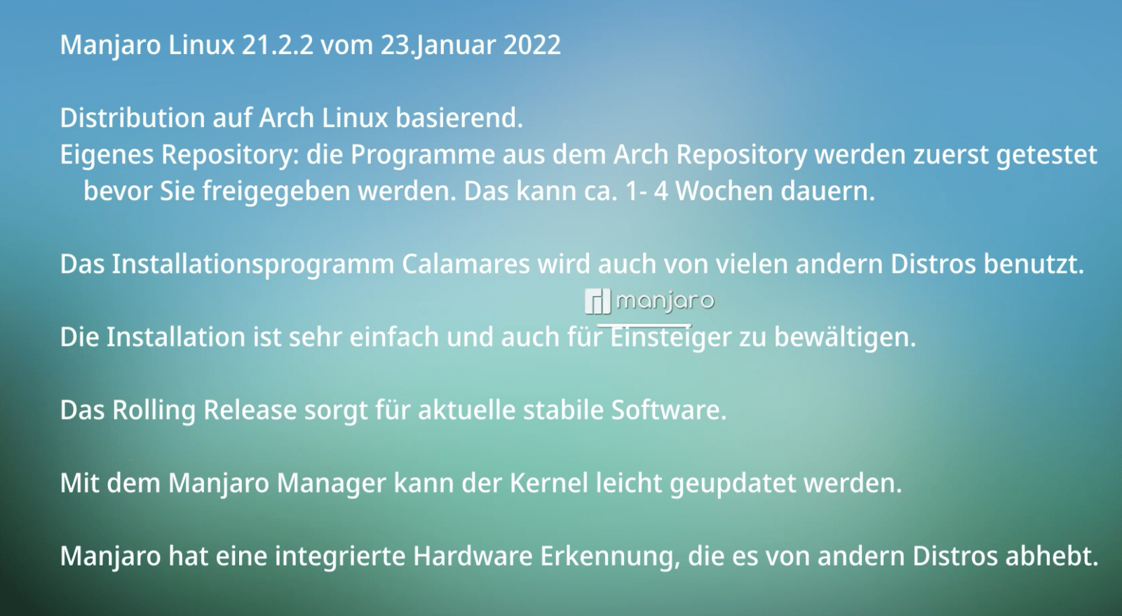 Manjaro Plama 21 2 2