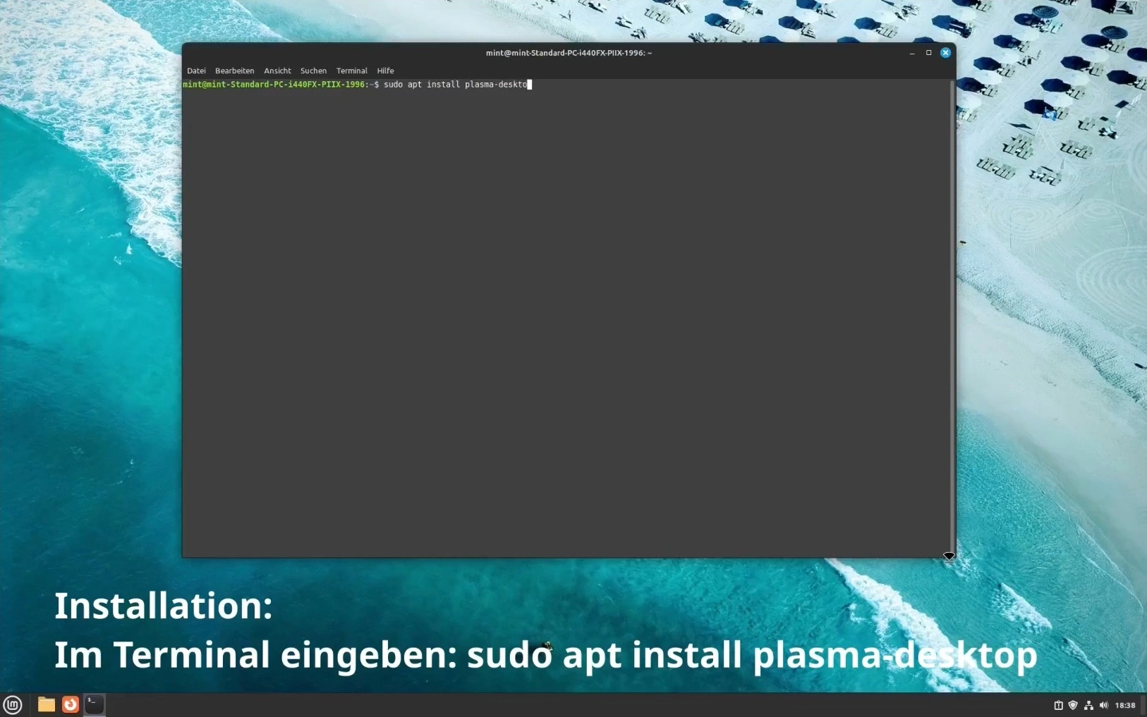 Linux Mint KDE Plasma installieren